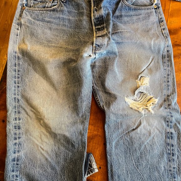 Men’s Levi’s 501 Straight Leg, blue denim, button fly 42” waist - Picture 2 of 7